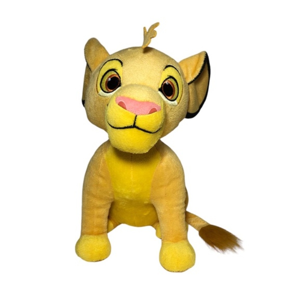Disney Lion King Simba Yellow Plush Toy Stuffed Animal 12 inches Tall